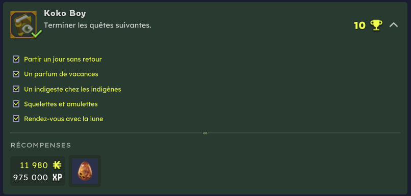 Koko boy Succès Dofus